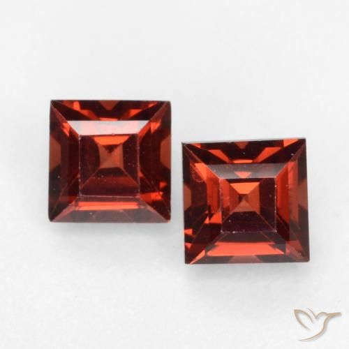 1.02ctw Naturale Rosso scuro Granato Piropo, Quadrato, VVS-VS