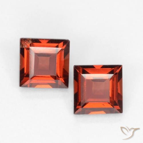 0.94ctw Naturale Rosso scuro Granato Piropo, Quadrato, VVS-VS