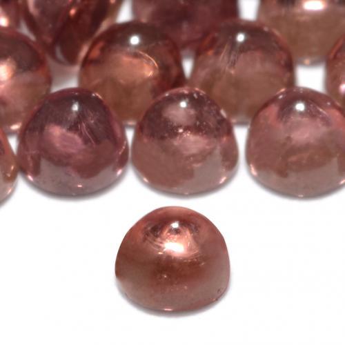 Gemme di Granato Piropo Rosso chiaro naturale da 0.14 ct, Taglio rotondo, Trasparente