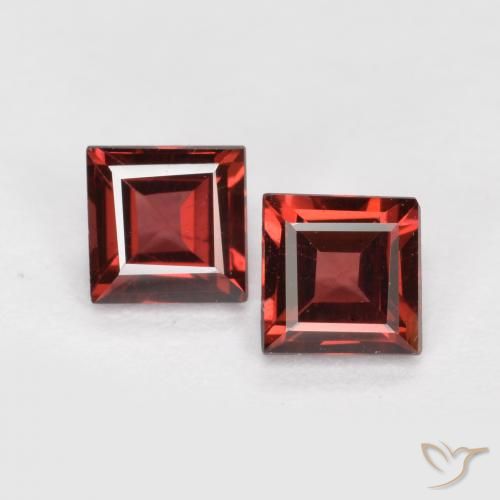 1.01ctw Naturale Rosso scuro Granato Piropo, Quadrato, VS
