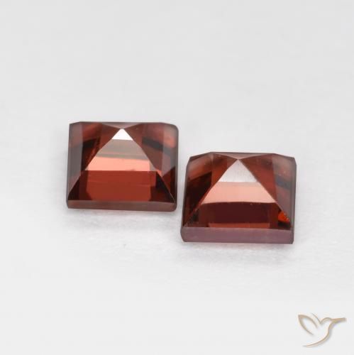 Gemme di Granato Piropo Rosso scuro naturale da 1.01 ct, Quadrato, VS
