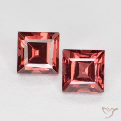 1.07ctw Naturale Rosso scuro Granato Piropo, Quadrato, VS