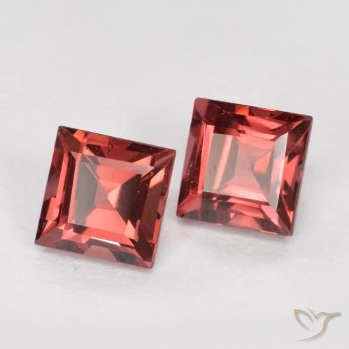 Gemme di Granato Piropo Rosso scuro naturale da 1.07 ct, Quadrato, VS