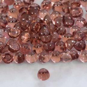 Gemme di Granato Piropo Rosso scuro naturale da 0.55 ct, Taglio rotondo, Trasparente