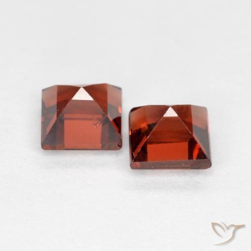 Gemme di Granato Piropo Rosso medio naturale da 1.09 ct, Quadrato, VS