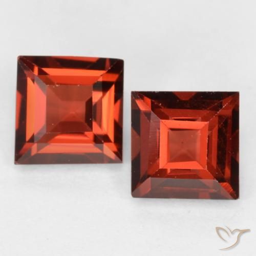 0.95ctw Naturale Rosso scarlatto Granato Piropo, Quadrato, VS