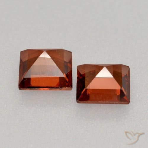 Gemme di Granato Piropo Rosso medio naturale da 0.88 ct, Quadrato, VS