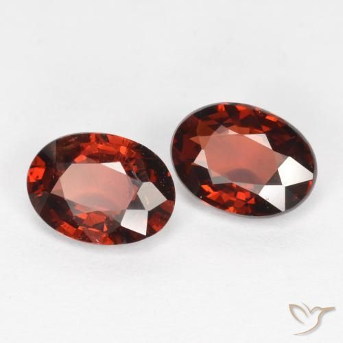 Gemme di Granato Piropo Rosso medio naturale da 1.82 ct, Ovale, VS