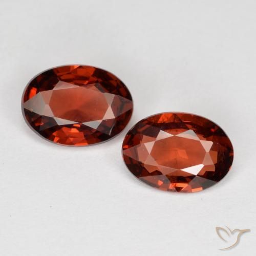 1.53ctw Naturale Rosso scarlatto Granato Piropo, Ovale, VS