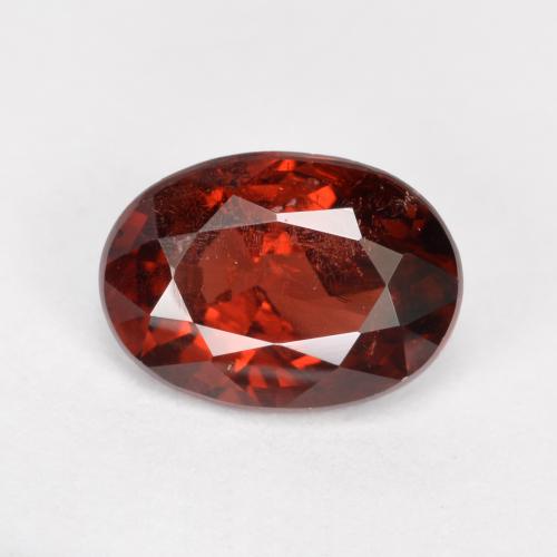Granato piropo naturale rosso da 0,95 ct, taglio ovale, VS-SI