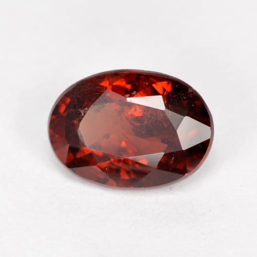 Granato piropo naturale rosso da 0,95 ct, taglio ovale, VS-SI