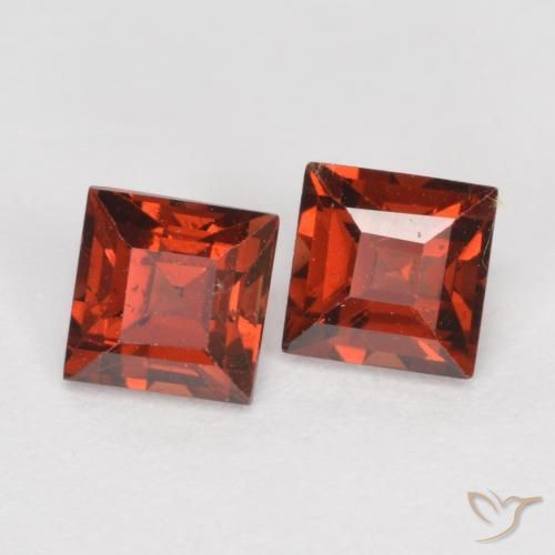 Gemme di Granato Piropo Rosso medio naturale da 1.04 ct, Quadrato, VS