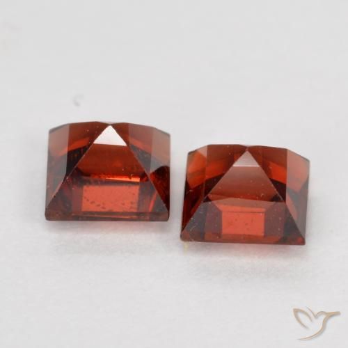 Gemme di Granato Piropo Rosso medio naturale da 1.04 ct, Quadrato, VS