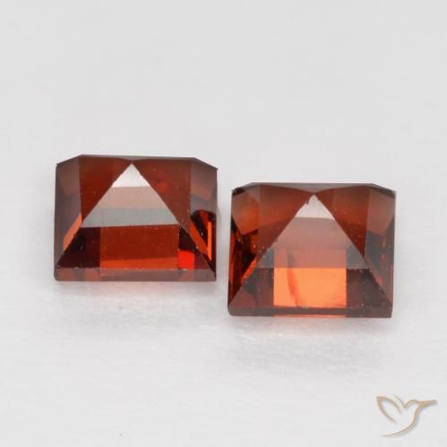 Gemme di Granato Piropo Rosso scarlatto naturale da 1.04 ct, Quadrato, VS