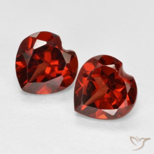 1.26ctw Naturale Sangria rossa Granato Piropo, Cuore, VS
