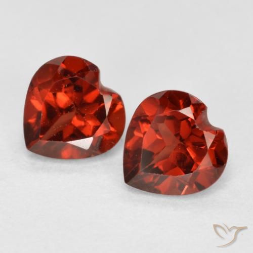 1.15ctw Naturale Ribes Rosso Granato Piropo, Cuore, VS