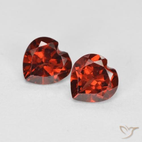 1.17ctw Naturale Ribes Rosso Granato Piropo, Cuore, VS