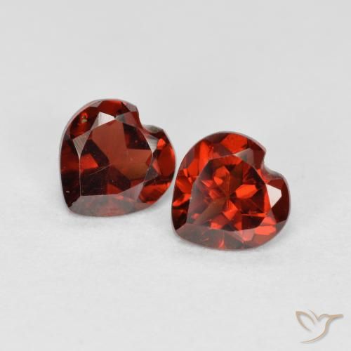 1.09ctw Naturale Ribes Rosso Granato Piropo, Cuore, VS