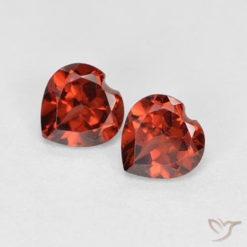 1.28ctw Naturale Ribes Rosso Granato Piropo, Cuore, VS