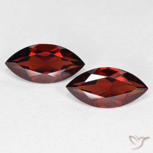 3.97ctw Naturale Rosso medio Granato Piropo, Taglio marquise, VVS