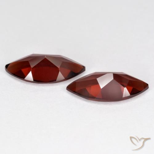 Gemme di Granato Piropo Rosso medio naturale da 3.97 ct, Taglio marquise, VVS