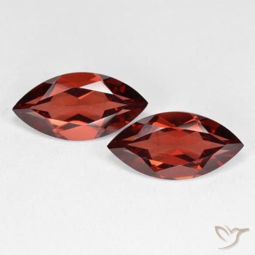 3.99ctw Naturale Ribes Rosso Granato Piropo, Taglio marquise, VVS