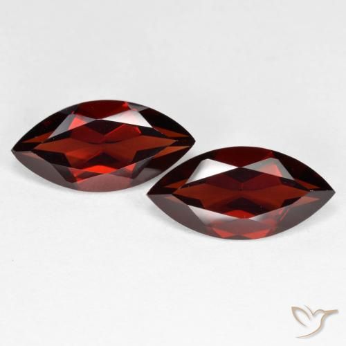 4.13ctw Naturale Sangria rossa Granato Piropo, Taglio marquise, VVS