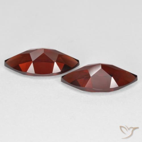 Gemme di Granato Piropo Rosso scuro naturale da 4.45 ct, Taglio marquise, VVS