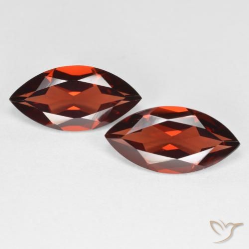 3.81ctw Naturale Sangria rossa Granato Piropo, Taglio marquise, VVS