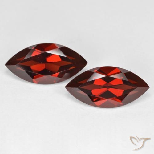 4.40ctw Naturale Rosso scuro Granato Piropo, Taglio marquise, VVS