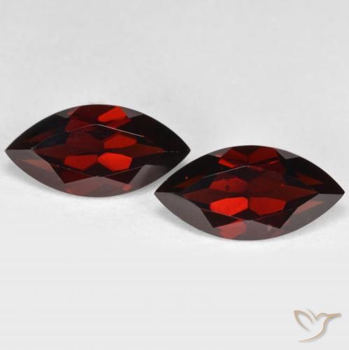 4.58ctw Naturale Rosso scuro Granato Piropo, Taglio marquise, VVS