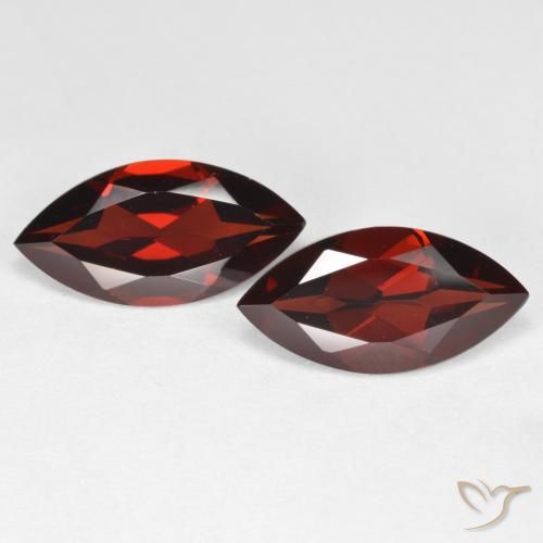 4.09ctw Naturale Rosso scuro Granato Piropo, Taglio marquise, VVS