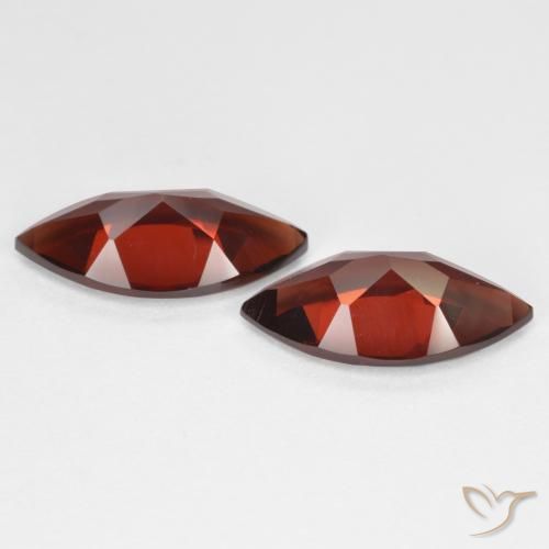 Gemme di Granato Piropo Rosso scuro naturale da 4.09 ct, Taglio marquise, VVS