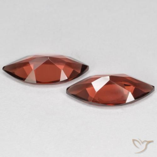 Gemme di Granato Piropo Sangria rossa naturale da 3.49 ct, Taglio marquise, VVS