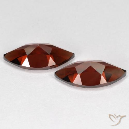 Gemme di Granato Piropo Rosso Sangue Profondo naturale da 4.38 ct, Taglio marquise, VVS