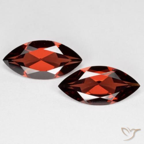 3.20ctw Naturale Rosso scuro Granato Piropo, Taglio marquise, VVS