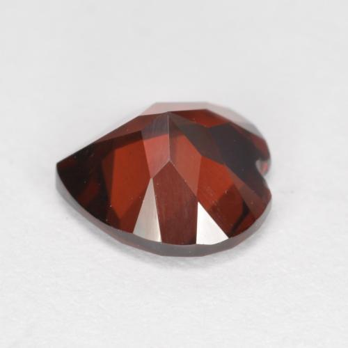 Granato piropo naturale rosso da 2,06 ct, a forma di cuore, VVS-VS