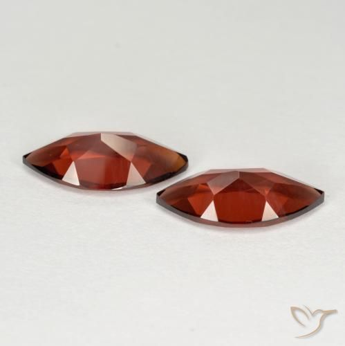 Gemme di Granato Piropo Rosso medio naturale da 3.83 ct, Taglio marquise, VS