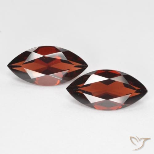 3.89ctw Naturale Rosso scuro Granato Piropo, Taglio marquise, VVS-VS