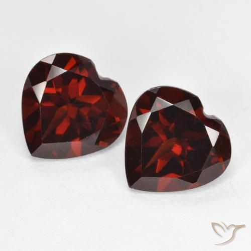 4.18ctw Naturale Rosso scuro Granato Piropo, Cuore, VVS-VS
