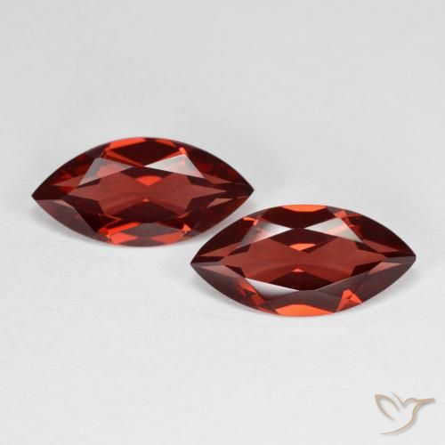3.87ctw Naturale Rosso medio Granato Piropo, Taglio marquise, VVS-VS