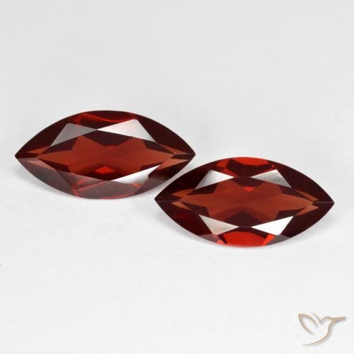 3.60ctw Naturale Rosso medio Granato Piropo, Taglio marquise, VVS-VS