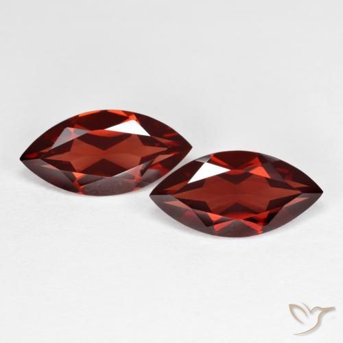 3.95ctw Naturale Sangria rossa Granato Piropo, Taglio marquise, VVS-VS