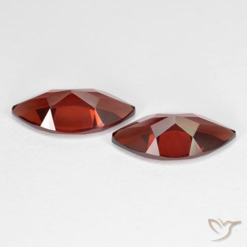 Gemme di Granato Piropo Sangria rossa naturale da 3.95 ct, Taglio marquise, VVS-VS