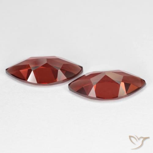 Gemme di Granato Piropo Rosso scuro naturale da 4.23 ct, Taglio marquise, VVS-VS