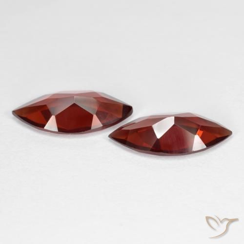 Gemme di Granato Piropo Rosso medio naturale da 3.32 ct, Taglio marquise, VS
