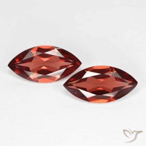 3.76ctw Naturale Rosso mattone intenso Granato Piropo, Taglio marquise, VS