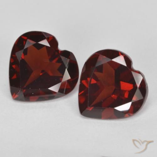 3.55ctw Naturale Rosso scuro Granato Piropo, Cuore, VS