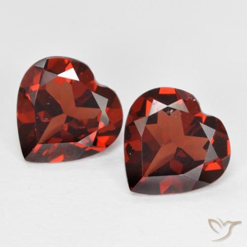 3.50ctw Naturale Ribes Rosso Granato Piropo, Cuore, VS