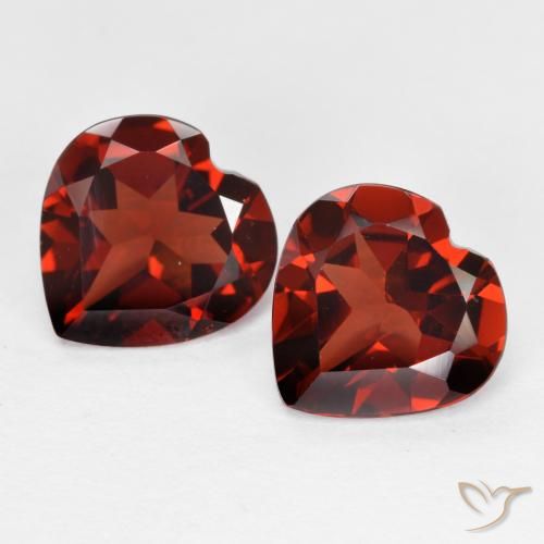 3.69ctw Naturale Rosso medio Granato Piropo, Cuore, VS